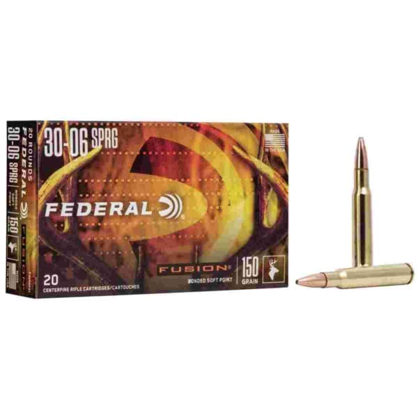 Federal Fusion Rifle Ammunition .30-06 Sprg 150 gr BTSP 2790 fps - 20/ct