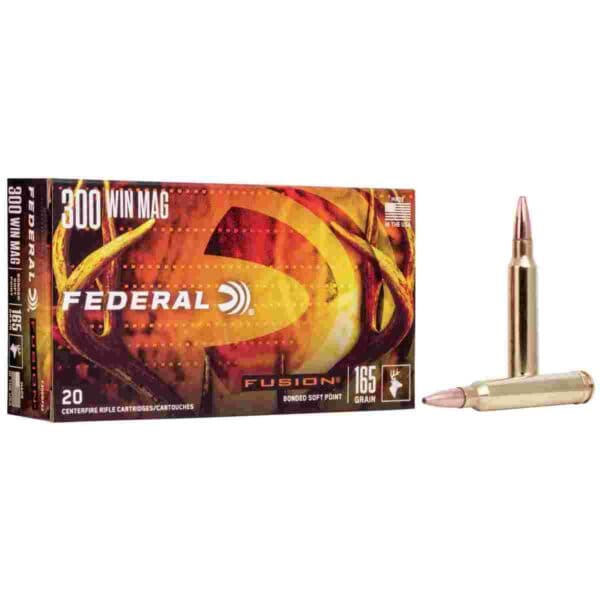 Federal Fusion Rifle Ammunition  .300 Win. Magnum 165gr Fusion 20/ct