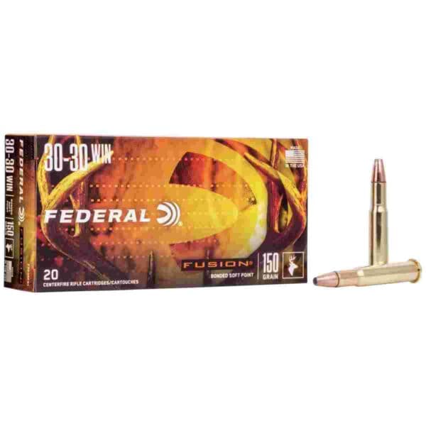 Federal Fusion Rifle Ammunition .30-30 Win 150 gr BTSP 2390 fps - 20/ct