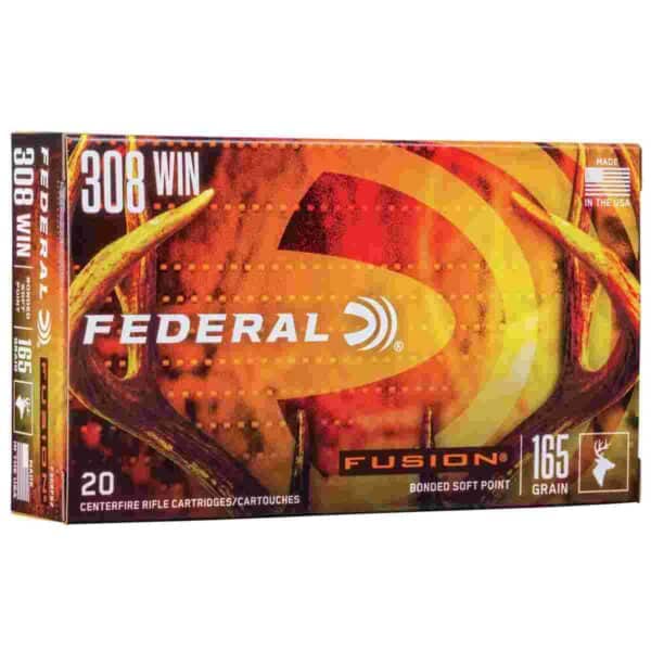 Federal Fusion Rifle Ammunition .308 Win 165 gr BTSP 2700 fps - 20/ct