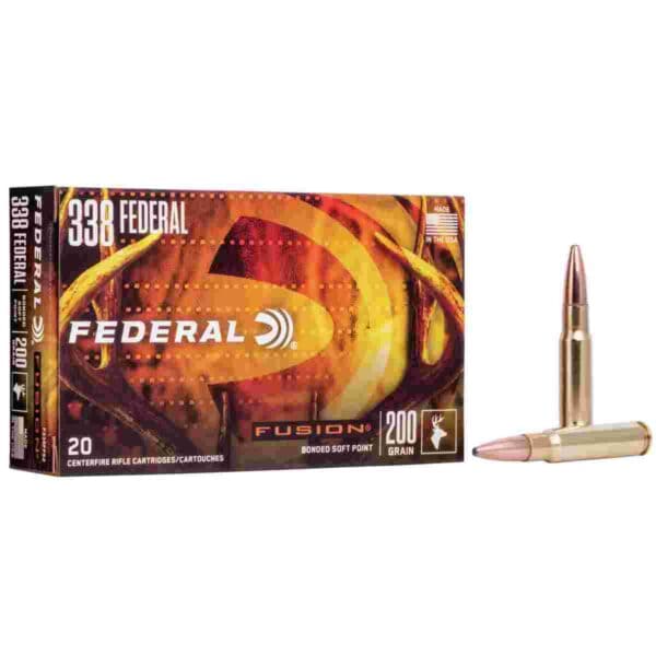 Federal Fusion Rifle Ammunition .338 Federal 200 gr BTSP 2700 fps - 20/ct