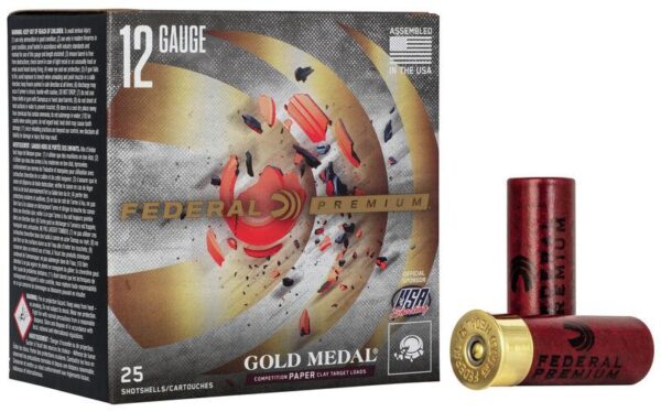 Federal Gold Medal Grand Paper Shotshells 12 ga 2-3/4" 1oz 1290 fps #8 25/ct