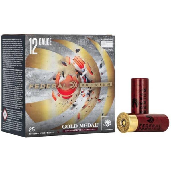 Federal Premium Gold Medal Paper Shotshells 12ga 2-3/4" 1oz 1330 fps #7.5 25/ct