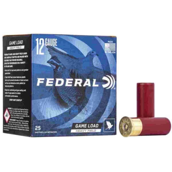 Federal Game-Shok Heavy Field Load 12 ga 2 3/4" 3 1/4 dr 1 1/8 oz #467.58 1255 fps - 25/box