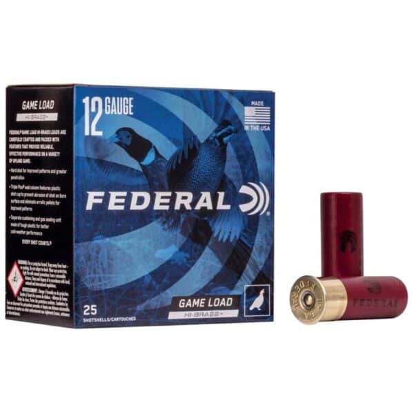 Federal Game-Shok Upland Game - Hi Brass Load - 12ga 2-3/4" 1-1/4oz. #4-Shot 25/Box