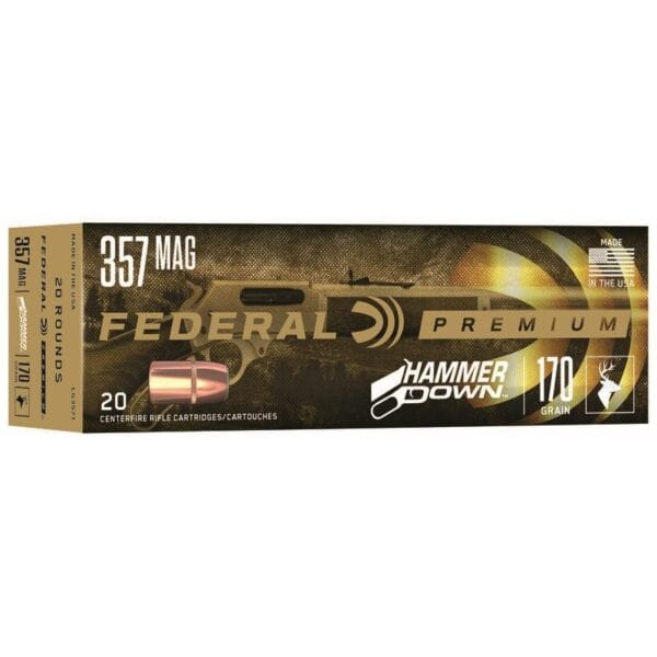 Federal Hammer Down Rifle Ammunition .357 Mag. 158 gr SP 1240 fps 20/ct