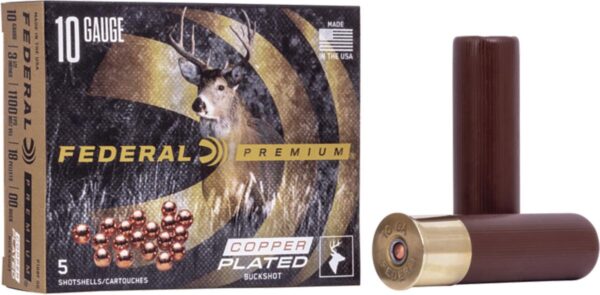 Federal Premium Vital-Shok Shotshells 10ga 3-1/2" 18 plts 1100 fps #00 5/ct