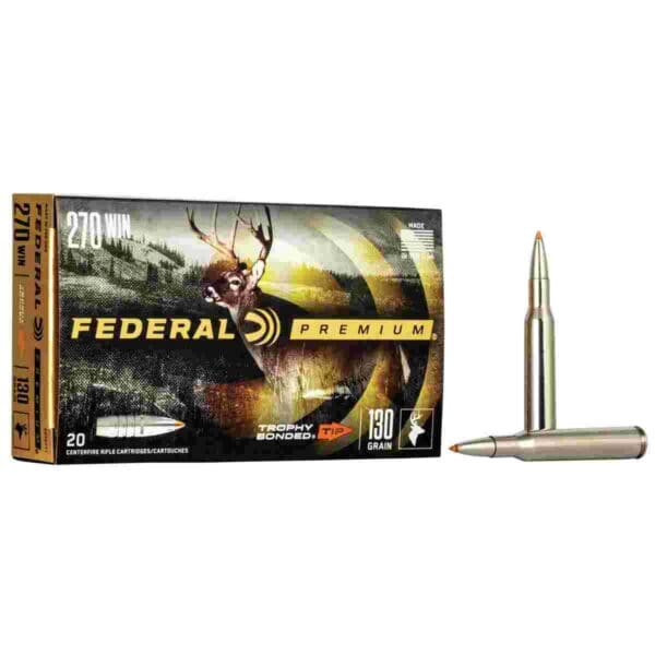 Federal Premium Vital-Shok Rifle Ammunition .270 Win 130 gr TBT 3060 fps - 20/ct