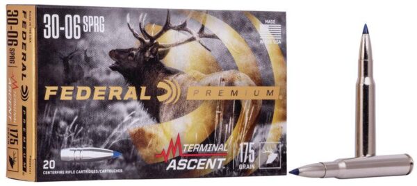 Federal Terminal Ascent Rifle Ammuntion .30-06 Sprg 175 gr 2730 fps 20/ct