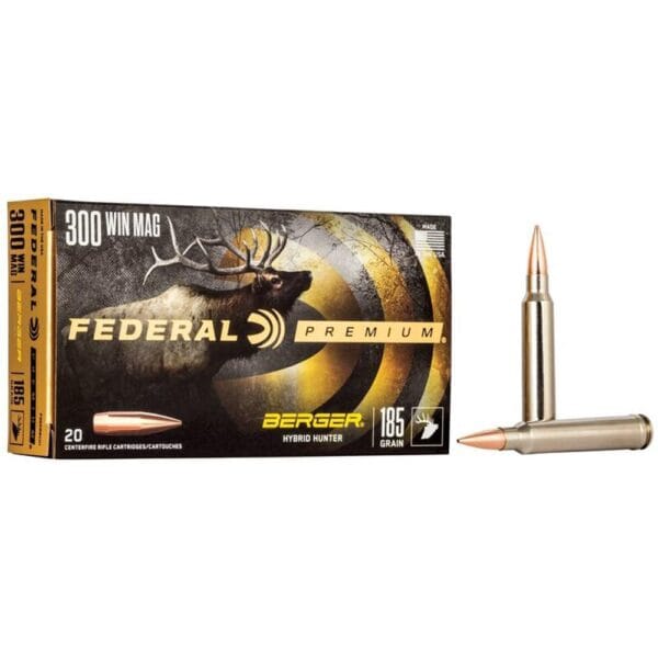 Federal Classic Hunter Berger Hybrid Rifle Ammunition .300 Win Mag 185 gr BTHP 2950 fps 20/ct