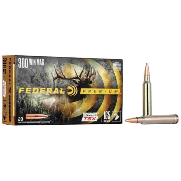 Federal Barnes TSX Rifle Ammunition .300 Win Mag 165gr 3050 fps 20/ct