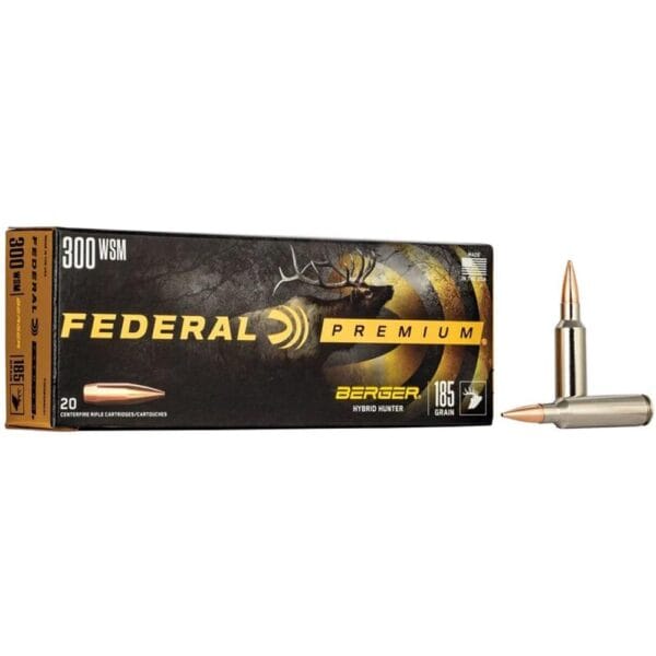 Federal Classic Hunter Berger Hybrid Rifle Ammunition .300 WSM 185 gr BTHP 2950 fps 20/ct