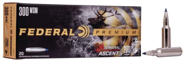 Federal Terminal Ascent Rifle Ammuntion .300 WSM 200 gr 2810 fps 20/ct