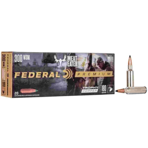 Federal Premium Trophy Copper Rifle Ammunition .300 WSM 180 gr TC 2960 fps 20/ct