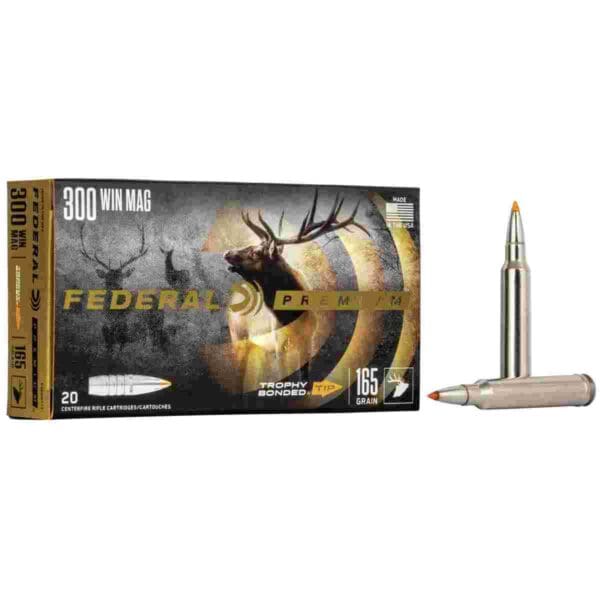 Federal Premium Vital-Shok Rifle Ammunition .300 Win Mag 165 gr TBT 3050 fps - 20/ct