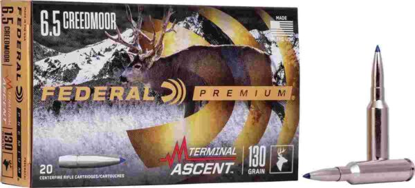 Federal Terminal Ascent Rifle Ammuntion 6.5 Creedmoor 130 gr 2800 fps 20/ct