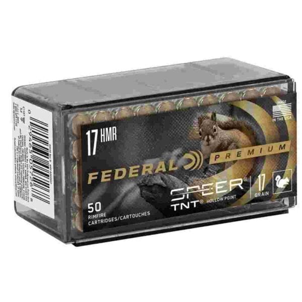 Federal Premium V-Shok Rimfire Ammunition .17 HMR 17 gr JHP 50/box