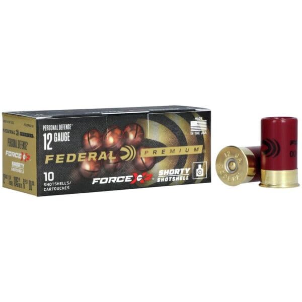 Federal Personal Defense Force X2 Shotshells 12ga 1-3/4" 6 Plts 00 1245 fps 10/ct