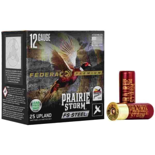 Federal Prairie Storm FS Steel Shotshells 12 ga 2-3/4" 1-1/8oz 1350 fps #3 25/ct