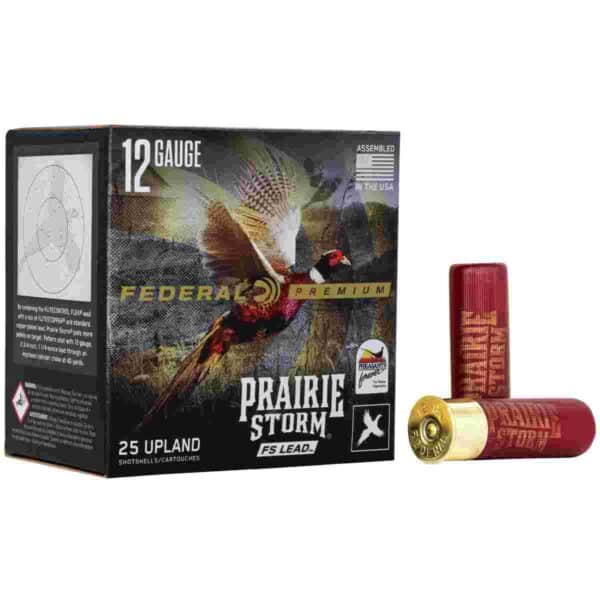 Federal Prairie Storm FS Lead Shotshells 12 ga 3" 1-5/8oz 1350 fps #4 25/ct