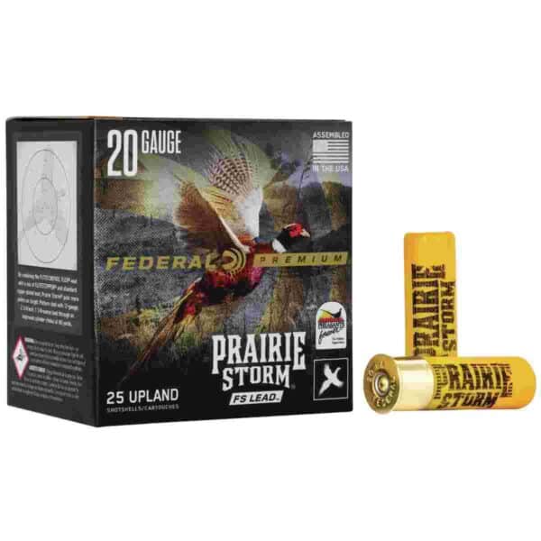 Federal Prairie Storm FS Lead Shotshells 20 ga 2-3/4" 1 oz #4 25/ct