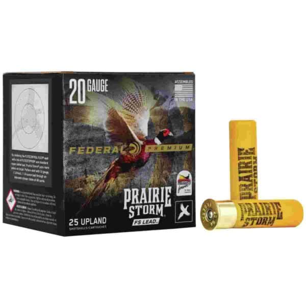 Federal Prairie Storm FS Lead Shotshells 20 ga 3" 1oz #5 1300 fps 25/ct