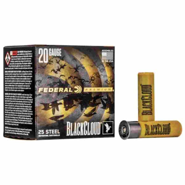 Federal Black Cloud FS Steel Shotshells 20ga. 3" 1oz 1350 fps #2 25/ct