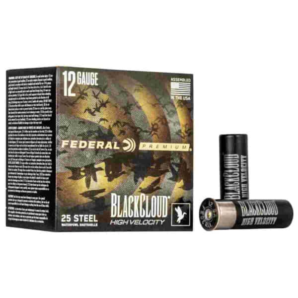 Federal Black Cloud FS Steel High Velocity Shotshells 12ga. 3" 1-1/8oz #2 1635 fps 25/ct