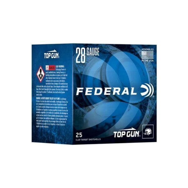 Federal Top Gun Sporting Shotshells 28ga 2-3/4" 3/4 oz 1330 fps #9 25/ct