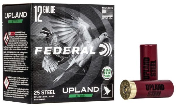 Federal Upland Steel Shotshell 12 ga 2-3/4" 1oz 1400 fps #6 25/ct