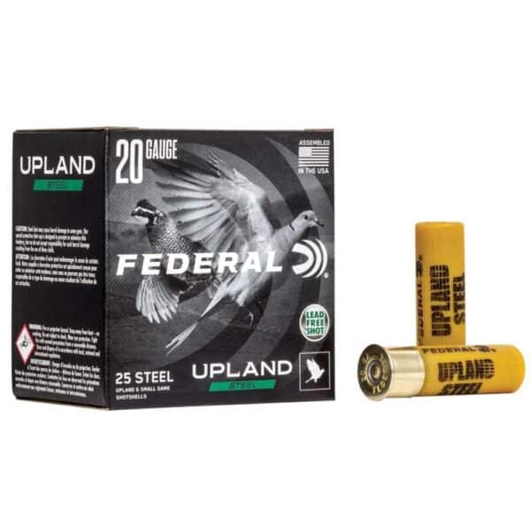 Federal Upland Steel Shotshells 20ga 2-3/4" 7/8 oz #6 1500 fps 25/ct