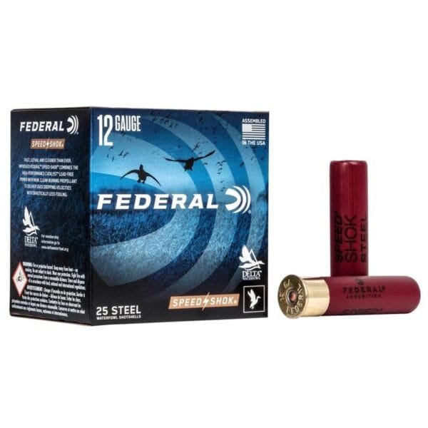 Federal Speed-Shok High Velocity Steel Shotshells 12ga 3-1/2" #3 1-3/8oz 1550 fps 25ct