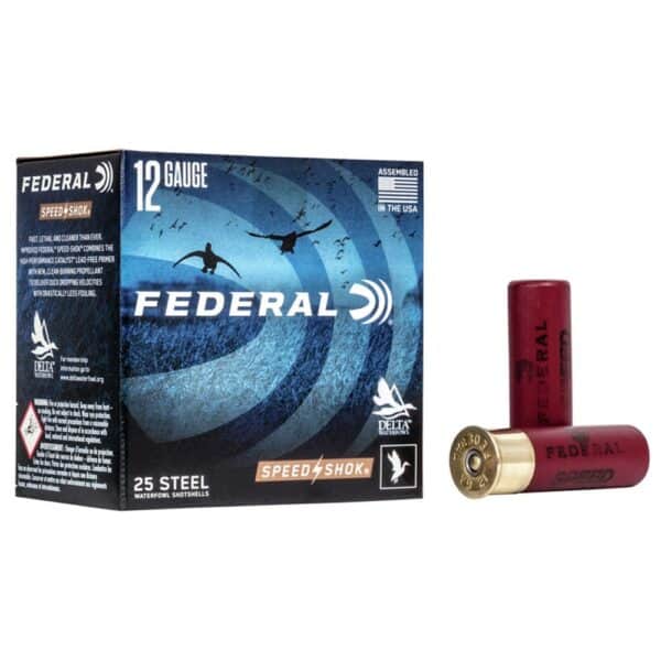 FEDERAL SPEED-SHOK HIGH VELOCITY STEEL 12GA 3" 1-1/4OZ 1 AMMO 25RD