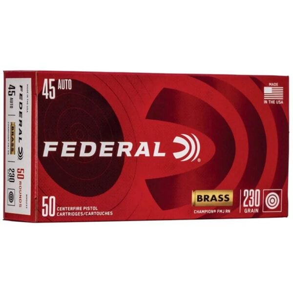 FEDERAL CHAMPION 45ACP 230GR FMJ