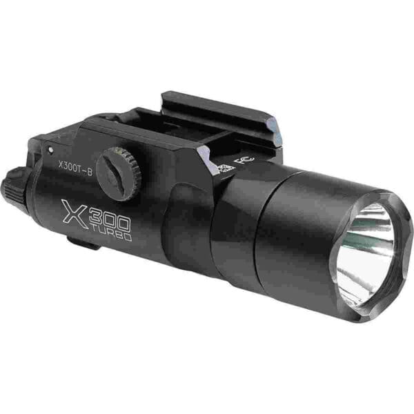 Surefire X300T-B Turbo Weaponlight Pic Mount 650 Lumens Black