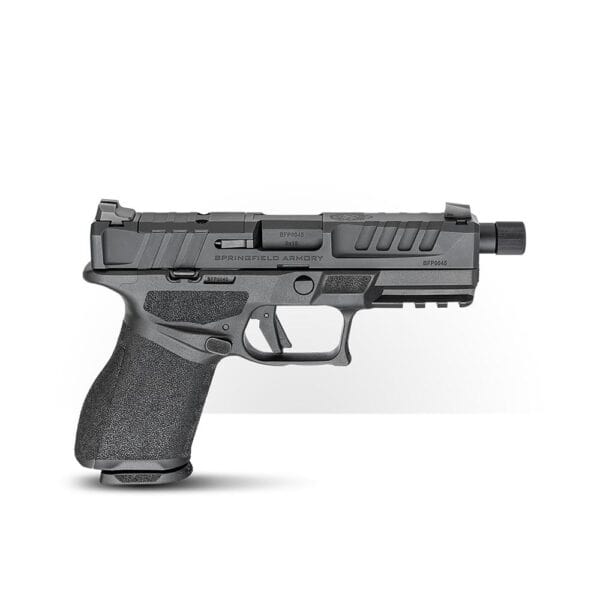 Springfield Armory Echelon 4.0C Handgun 9mm Luger 15rd (1) & 18rd (1) Magazines 4.7" .5x28 Threaded Barrel Black 3-Dot Tritium