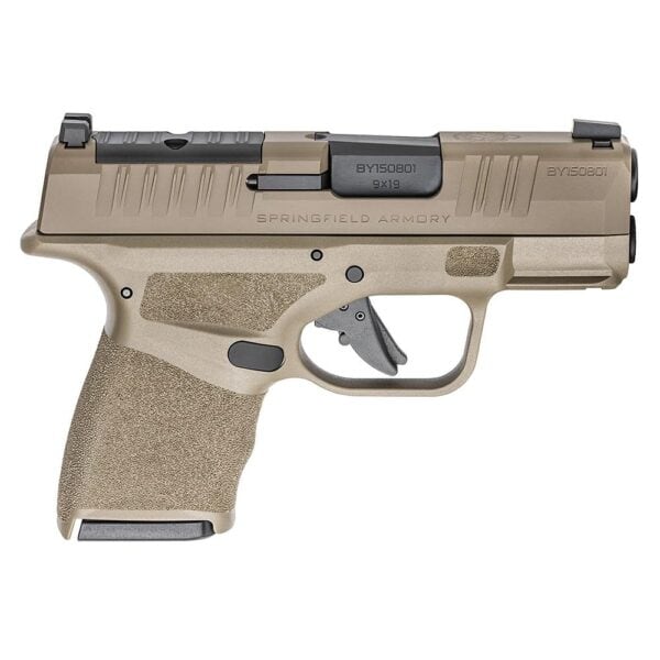 Springfield Armory Hellcat Micro Compact OSP Handgun Gear Up Package 9mm Luger 10rd (5) Magazines 3" Barrel FDE with Bag and Viridian Green Dot