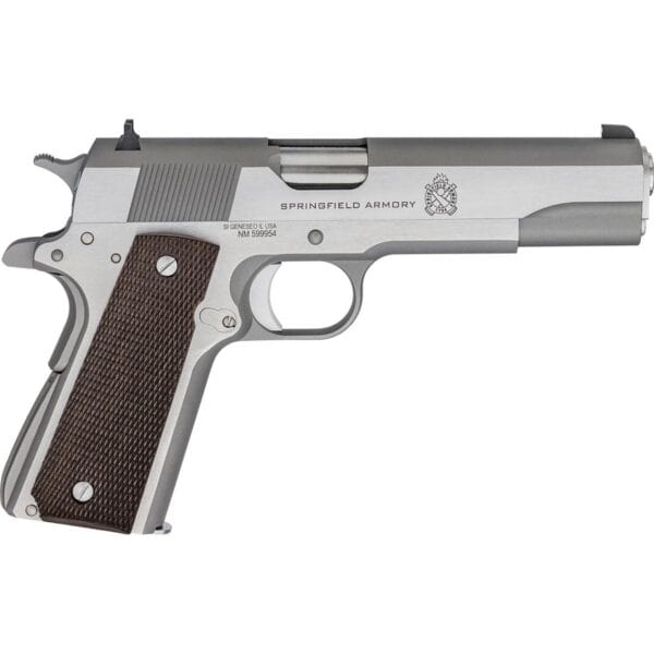 Springfield Armory 1911 Defender Mil-Spec 45 ACP Handgun 7rd Magazine 5" Barrel Stainless