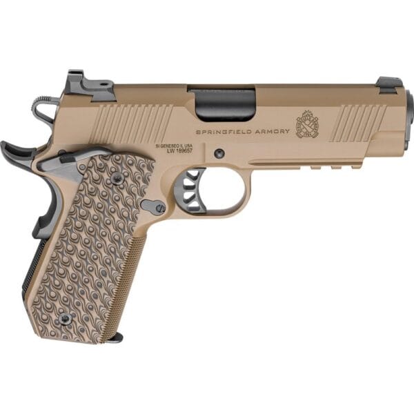 Springfield Armory 1911 TRP Handgun .45 ACP 7rd Magazines (2) 4.25" Barrel Coyote with Light Rail