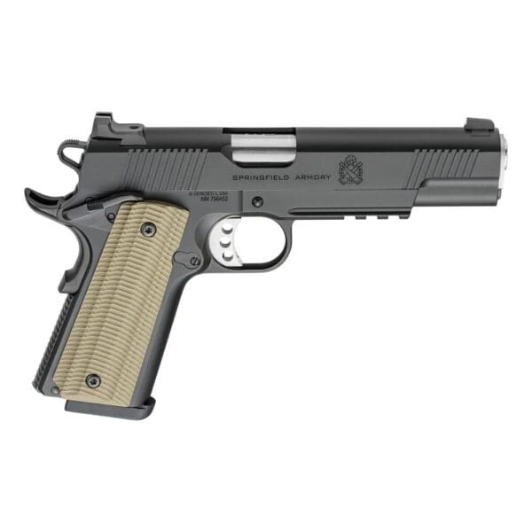 Springfield 1911 Operator Handgun 9mm Luger 9rd Magazines(2) 5" Barrel G10 Grips Tritium Front Sights