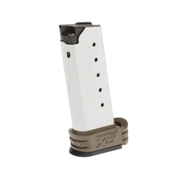 Springfield XD-S Extended Magazine Desert FDE .45 ACP 6/rd