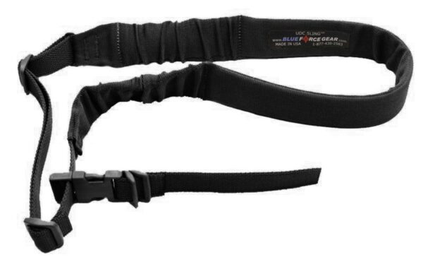 Blue Force Gear 1-Point Padded Bungee Sling with HK Style Adapter Black