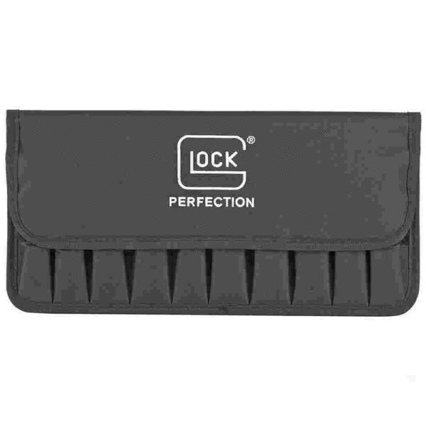 Glock 10 Magazine Pouch with Cover and Stiffener Multi Caliber Black