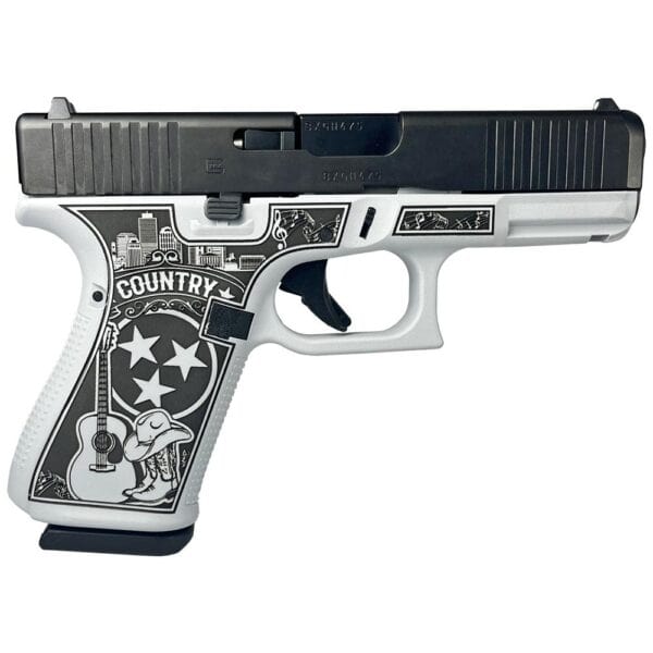 Glock 19 Gen 5 Custom "Tennessee-Navy Gray" Handgun 9mm Luger 15/rd Magazines (3) 4.02" Barrel Austria