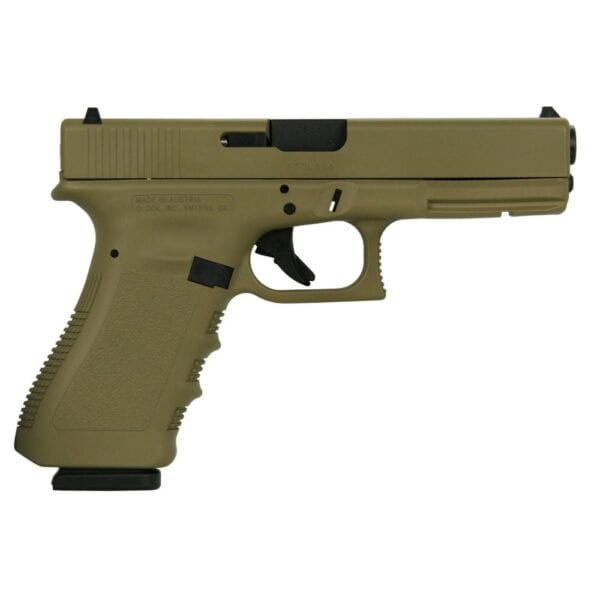 Glock 17 Gen 3 Custom "FDE" Handgun 9mm Luger 17/rd Magazines (2) 4.49" Barrel FDE Austria