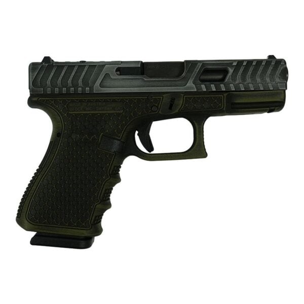 Glock 19 Gen 3 Custom "Tarpon Green Frame" Handgun 9mm Luger 15/rd Magazines (2) 4" Barrel with Trigger Shoe Optic Cut