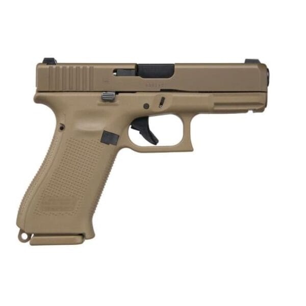 Glock 19x Gen 5 Compact Handgun 9mm Luger 19rd(2) & 17rd(1) Magazines 4" Barrel FDE Night Sights Austria