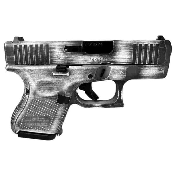 Glock 26 Gen 5 Custom "Distressed White" Subcompact Handgun 9mm Luger 10rd Magazines (3) 3.43" Barrel USA