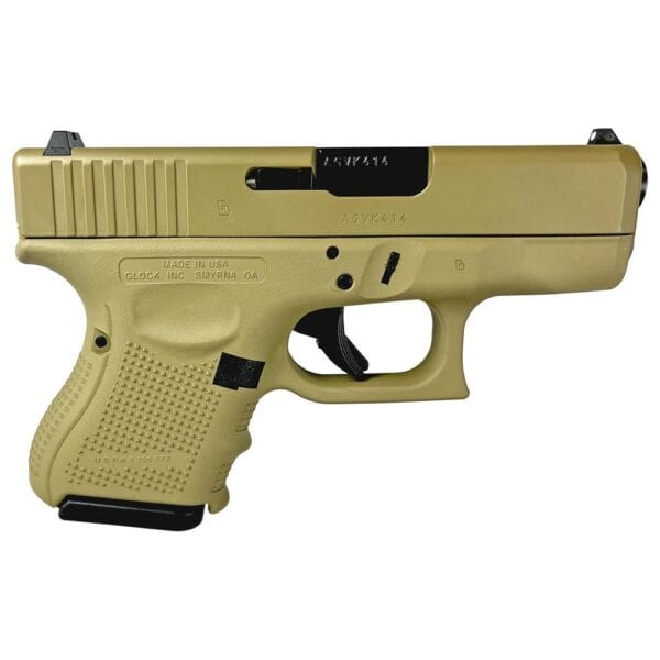 Glock 26 Gen 4 Custom "FDE" Subcompact Handgun 9mm Luger 10/rd Magazines (3) 3.43" Barrel USA