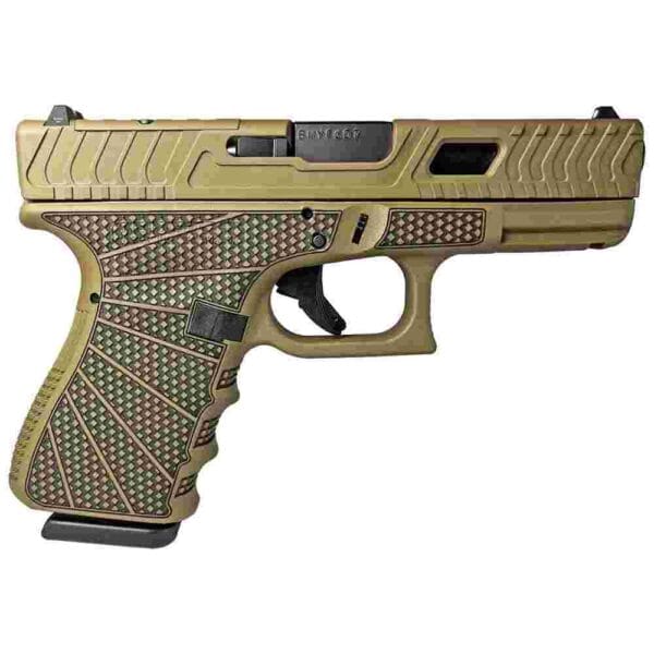 Glock 19 Gen 3 Custom "Jimbo Ripple Stipple" Compact Handgun 9mm Luger 15/rd Magazines (2) 4.02" Barrel USA